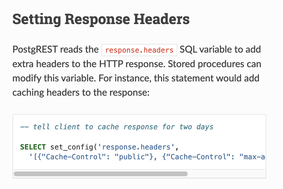 setting custom response header